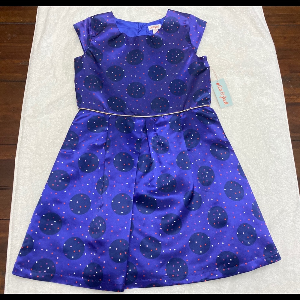 Holiday Dress. Girls L. Polka Dots. Cat & Jack.